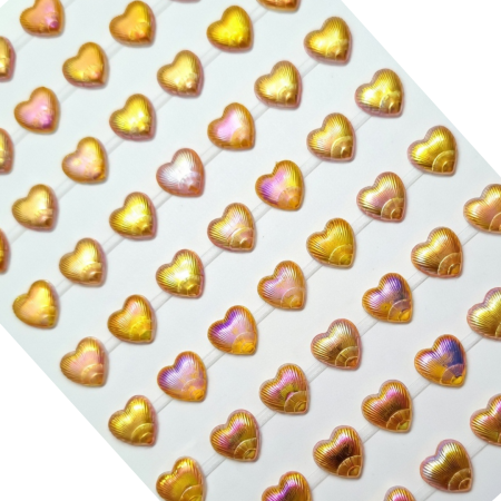 [553113] Kryształki opalizujące serduszka miodowe 119 sztuk 