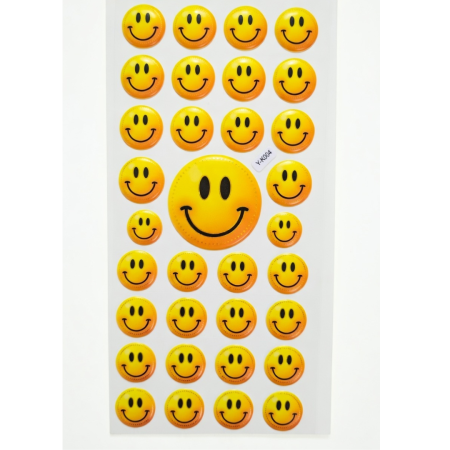 [594yk004] Naklejki wypukłe buźki mix IV