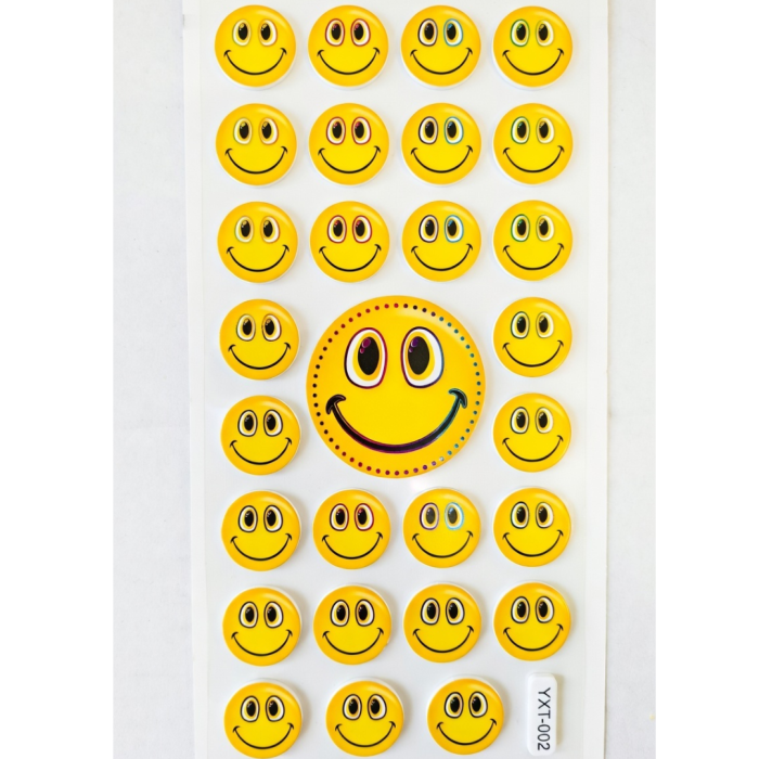 [594yxt002] Naklejki z pianki buźki mix II