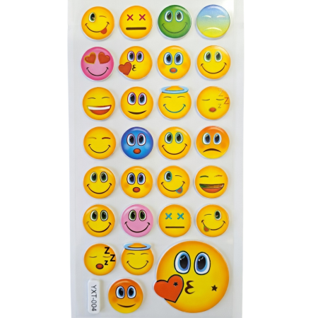 [594yxt004] Naklejki z pianki buźki mix IV