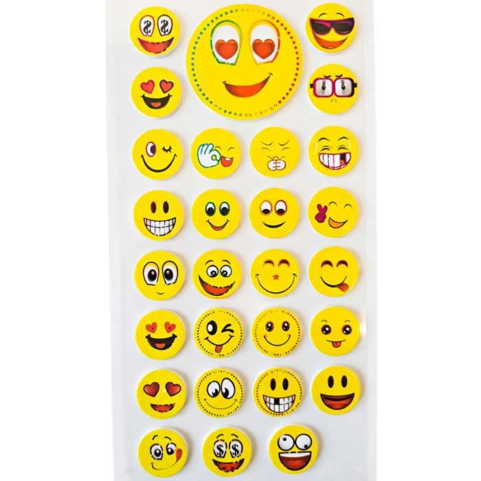 [594yxt006] Naklejki z pianki buźki mix VI