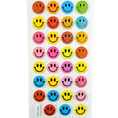 [594yxt009] Naklejki z pianki buźki mix IX