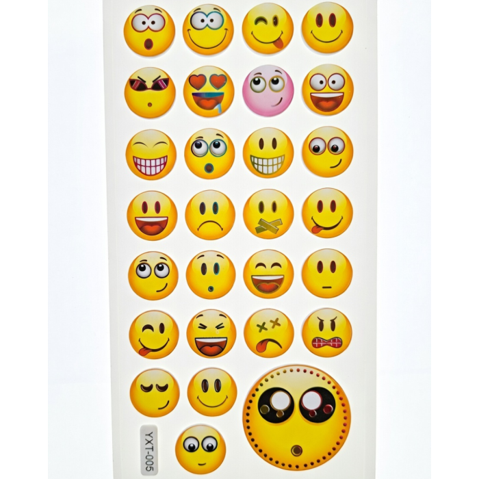 [594yxt005] Naklejki z pianki buźki mix V