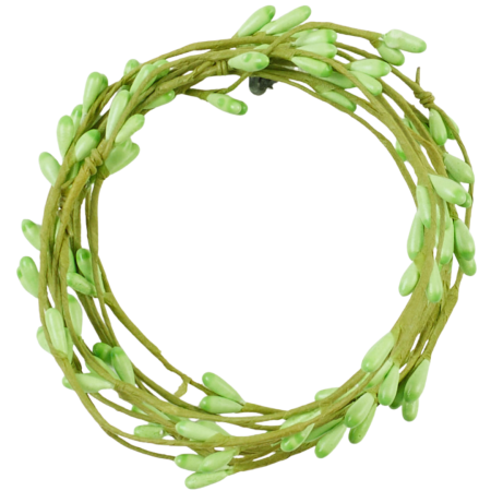 [68th6005] Dekoracja wiosenna kółeczko 12cm z zielonymi  pąkami 