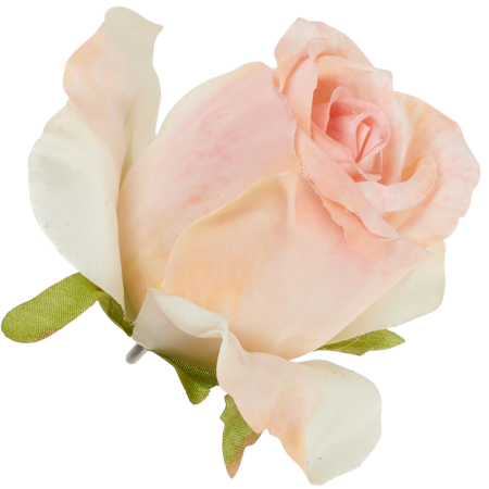 [68b7703] Róża wyrobowa pączek 6,5cm brzoskwiniowa