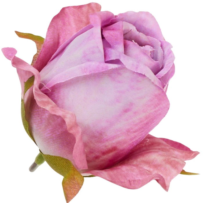 [68b7707] Róża wyrobowa pączek 6,5cm różowo- fioletowa