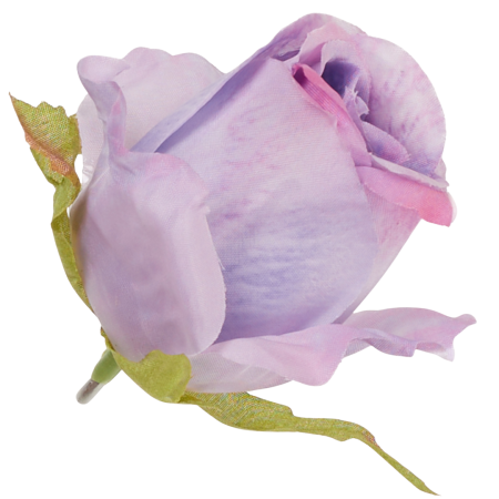 [68b7708] Róża wyrobowa pączek 6,5cm lawendowa