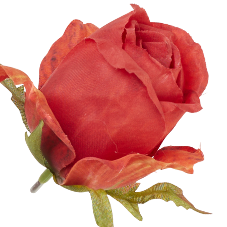 [68b7717] Róża wyrobowa pączek 6,5cm ceglasta