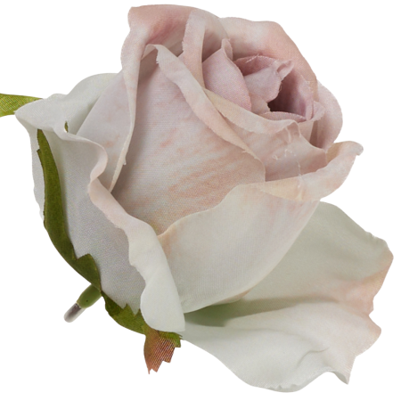 [68b7722] Róża wyrobowa pączek 6,5cm popielato-różowa