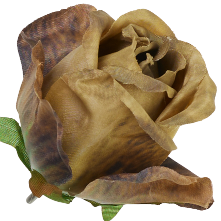 [68b7725] Róża wyrobowa pączek 6,5cm karmelowa