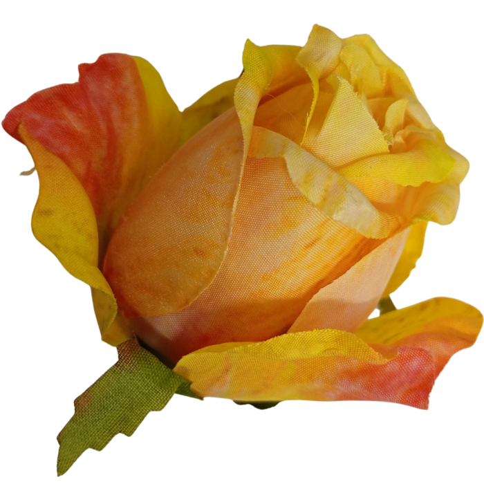 [68b7715] Róża wyrobowa pączek 6,5cm żółta