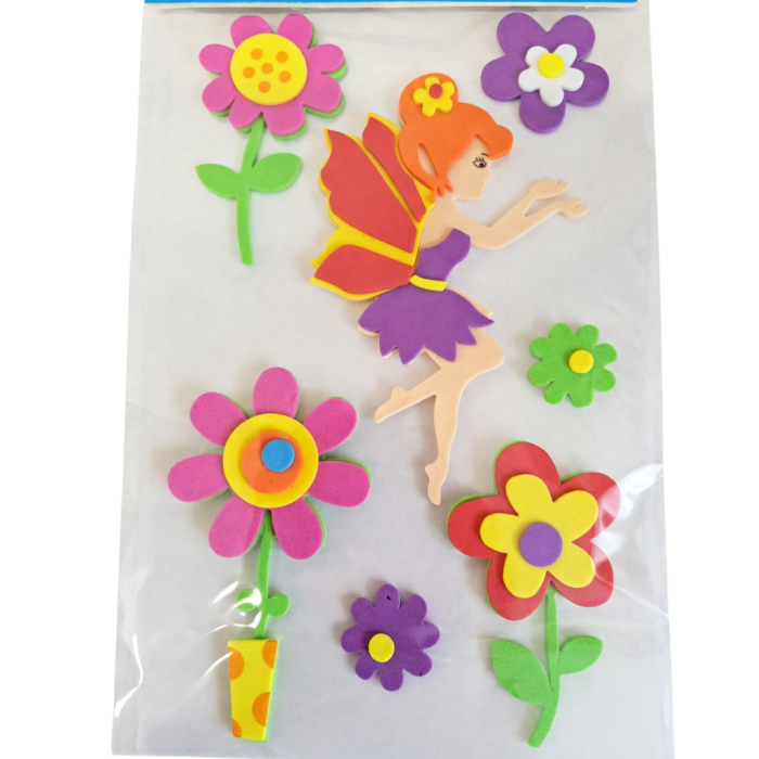 [594148] Naklejki z pianki mix z kwiatkami