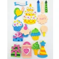 [594150] Naklejki z pianki mix urodzinowy