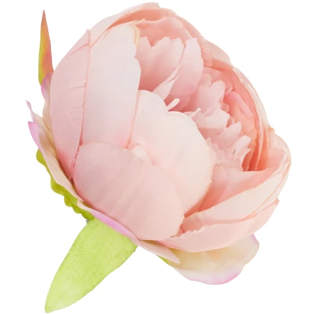 [wb50024a] Główka kwiatowa peonia 8cm różowa jasna