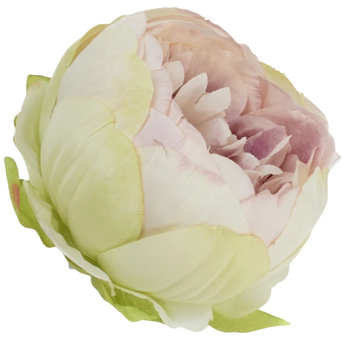 [wb50314a] Główka kwiatowa peonia 8cm fioletowo- zielona