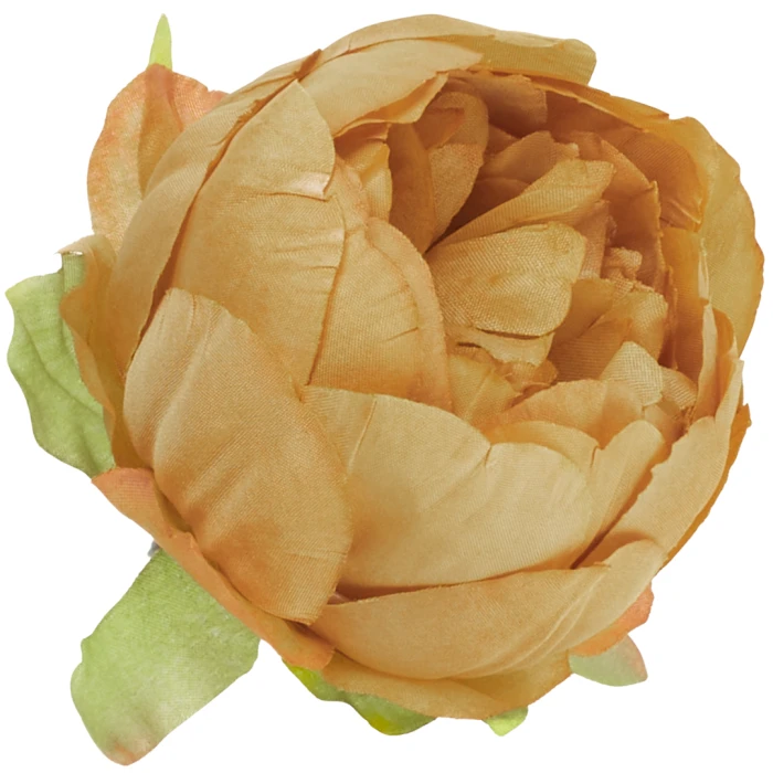 [wb50325a] Główka kwiatowa peonia 8cm jasnobrązowa