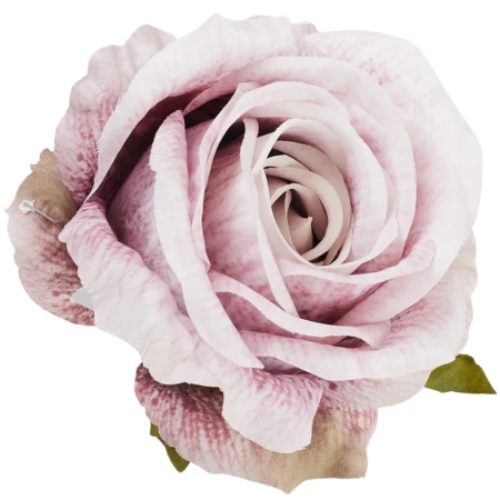 [68b51112] Róża główka wyrobowa 9cm pudrowo różowa