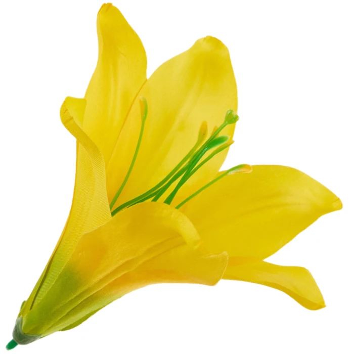 [68b276006] Główka kwiatowa lilia 16cm żółta
