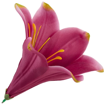 [68b276022] Główka kwiatowa lilia 16cm amarantowa