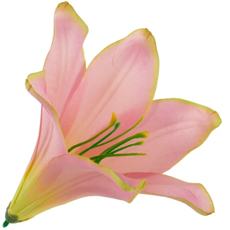[68b276037] Główka kwiatowa lilia 16cm różowo- limonkowa