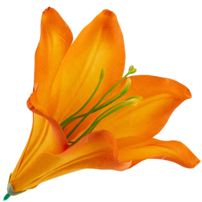 [68b276038] Główka kwiatowa lilia 16cm pomarańczowa