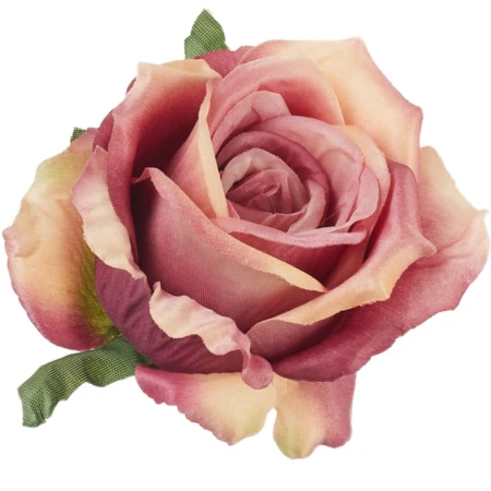 [68b53223] Róża główka wyrobowa 10cm jagodowa cieniowana