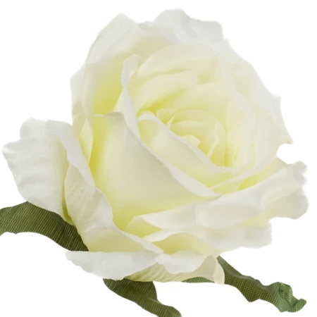 [68b53233] Róża główka wyrobowa 10cm waniliowa