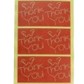 [72107] Naklejka z napisem Thank You 40*40mm 6szt