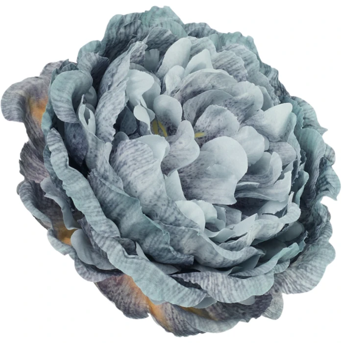 [68b3542a] Główka kwiatowa peonia 15cm niebiesko- szara