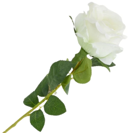 [68b5902] Róża na gałązce 59cm ecru