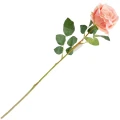 [68b5914] Róża na gałązce 59cm łososiowa cieniowana