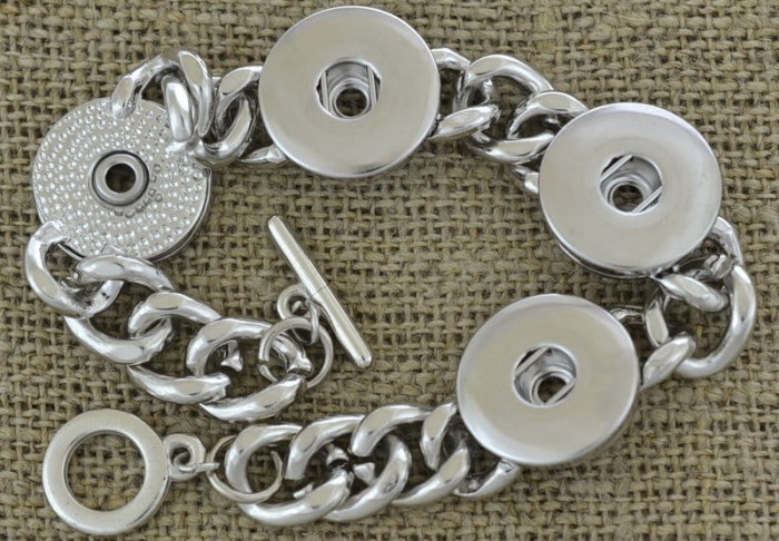 [31837] Baza bransoletki z tarczami na napy 18mm