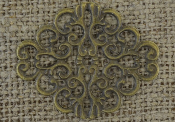 [112142] Element ozdobny filigranowy brąz 37*30mm