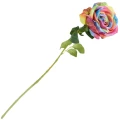 [68b5968] Róża na gałązce 59cm kolorowa