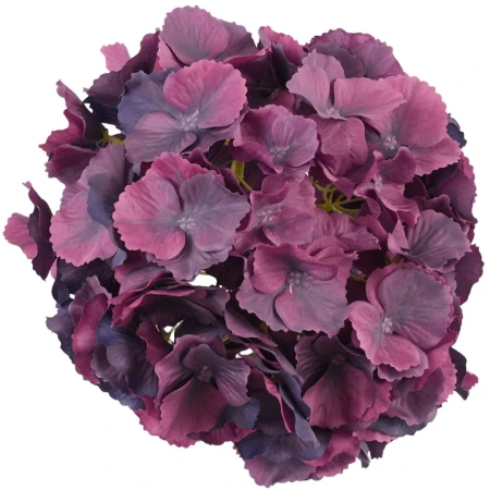 [68b2828] Główka kwiatowa hortensja 18cm purpurowa