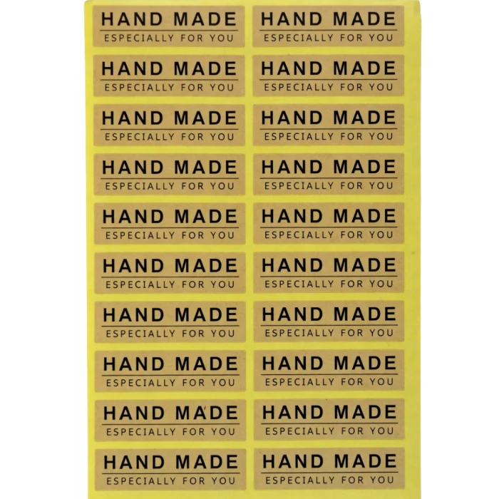 [72183] Naklejka z napisem "HAND MADE..." 55*15mm 20szt