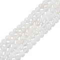 [240283] Kamień księżycowy naturalny galwanizowany biały 6mm 3szt
