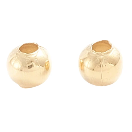 [27160] Koralik ze stali nierdzewnej złoty 2,4x2mm 10szt