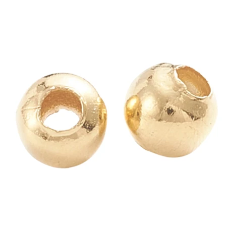 [27162] Koralik ze stali nierdzewnej złoty 3x2,5mm 10szt