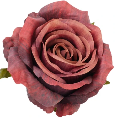 [68b51106] Róża główka wyrobowa 9cm czerwono-miedziana