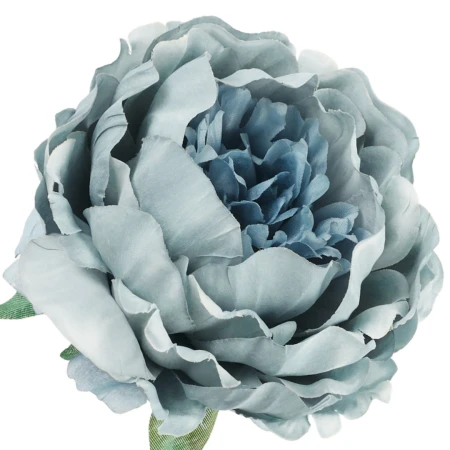 [68b8006] Główka kwiatowa peonia 14cm błękitno-dżinsowa