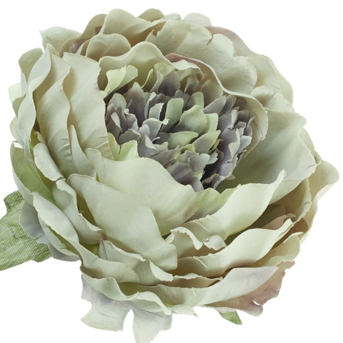 [68b8008] Główka kwiatowa peonia 14cm miętowa-cieniowana