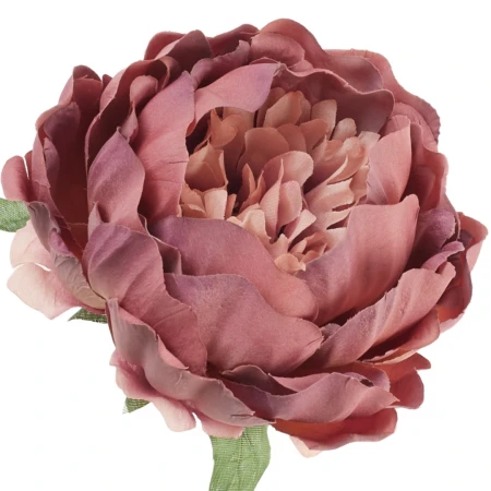 [68b8013] Główka kwiatowa peonia 14cm jagodowo-miedziana