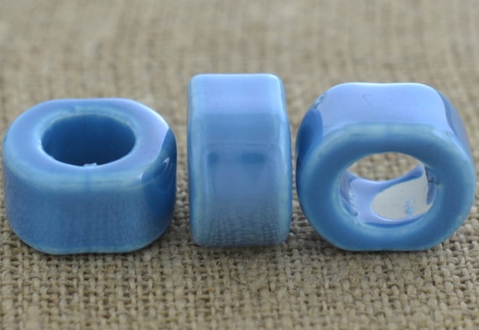  [760599] Koralik modułowy 22*20mm niebieski