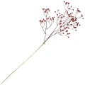[68al8606] Gałązka kwiatowa gipsówka bordowa 63cm