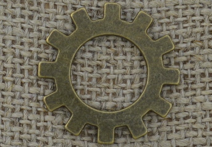 Element ozdobny steampunk tryb kolor brąz 25mm