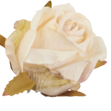 [68b12909] Róża jesienna pączek główka 9cm beżowa