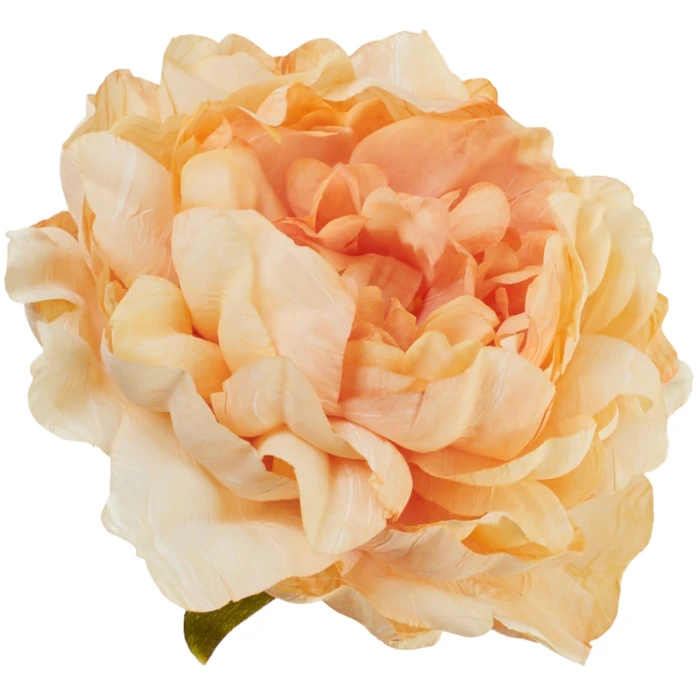 [68b13508] Główka kwiatowa peonia 14cm pomarańczowo- żółta