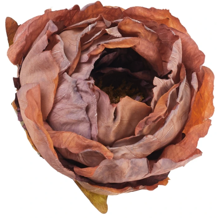 [68b13809] Główka kwiatowa peonia 10cm brązowa