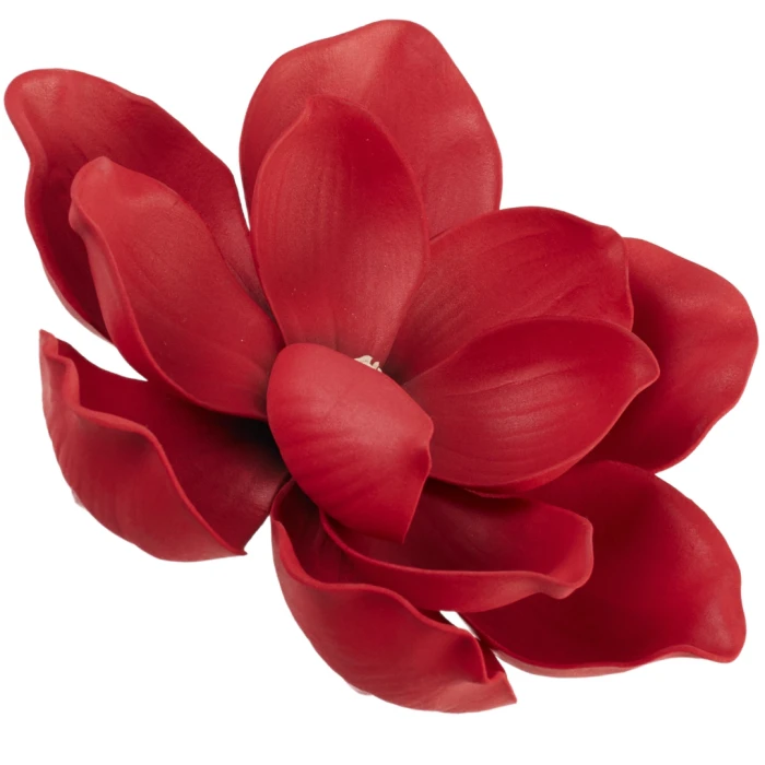 [68b14706] Główka kwiatowa magnolia piankowa 15cm czerwona